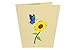 PopLife® Blue Butterfly and Sunflower Pop Up Mother's Day Card - 3D Anniversary, Valentine's Day Card, Thank You, Happy Birthday - for Mom, for Wife, for Daughter, for Sister