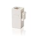 VCE UL Listed CAT6 Keystone Coupler, RJ45 Female to Female Insert Coupler, 8P8C Network Keystone Inline Jack (White) 2 Pack