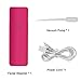 Nano Mister, Steamer for Face, Eyelash Extensions Mist, Portable Facial Steamer, Mini Mist Sprayer, Cool Handy Moisturizing Nano Steamer, USB Rechargeable, 9 ml, Rose Red