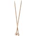 ChiaoGoo Single Point 12 inch (30cm) Bamboo Natural Knitting Needle Size US 10.5 (6.5mm) 1012-10.5