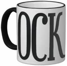 11 ounce Ock Black Handled Coffee Mug