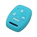 SEGADEN Silicone Cover Protector Case Holder Skin Jacket Compatible with Honda 3+1 Button Remote Key Fob CV2206 Light Blue
