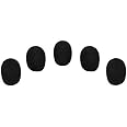 eBoot 5 Pack Mini-size Lapel Headset Microphone Windscreen, Black