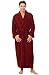 Alexander Del Rossa Mens Terry Cloth Cotton Robe, Big and Tall Bathrobe, Large-XL Burgundy (A0126WNEXL)