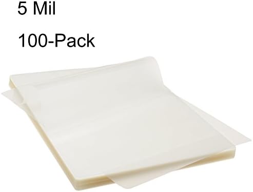 BESTEASY 5 mil Thermal Laminating Pouches (100 Pack), BESTEASY Clear 9 x 11.5 Inch Laminating Sheet Paper for Laminator, Holds 8.5 x 11 Inch Letter Size Sheets