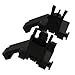 FSI Tactical Precision Machined Aluminum QD Weaver Pica Tinny 45 Degree Front And Rear Combo Set, Flip Up Rapid Backup AR15 AR-15 M16 M4 M-4 Flattop A1 A2 Post Back Up Iron Sight Mount