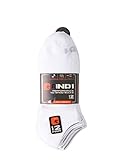 12-Pairs AND1 Performance No Show Socks, Arch Compression, Lightweight, Men's Size 6-12.5, White