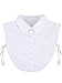 EBOOT Fake Collar Detachable Dickey Blouse Half Shirts for Girls and Women (White, Medium)