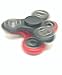 3 PC Red Black Fidget Cube + 2 Pack Black and Red Fidget Hand Spinner Combo Bulk Multiple Tri-Spinner EDC Stress Desk Classroom Fidgeting Brain Focus Desk Toy Reliever Autism Kids Adults Relax