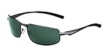 Bolle Everglades Sunglass with Polarized TNS Oleo AF Lens, Shiny Gunmetal