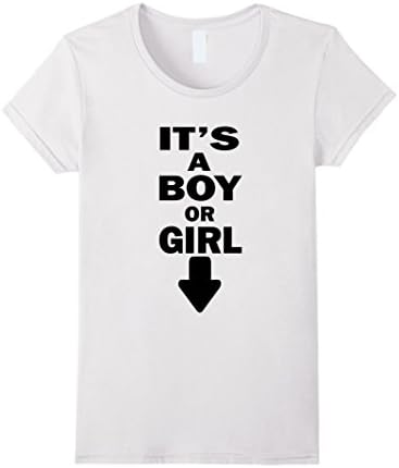 Women's It's a boy or girl t shirt saying maternity pregnant t shirt XL White