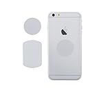 Metal Plate, Mingo Metal Plates 3M Adhesive Back Magnetic Car Dash Mount Cell Phone GPS Tablet Holder (4 Pack, 2 Rectangle 2 Round) Silver