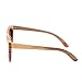 Arctic Penguin Polarized Round Sunglasses for Women Handmade Walnut Wood Glasses Vintage Mens Sun Shade with Bamboo Case UV400 (Wooden, Tea)