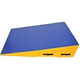 Soozier Kids Folding Soft Play Gymnastics Incline Cheese Wedge Tumbling Mat