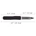 HaoMing Knives Double Action Out The Front Safety Knife Double-Edged Texture Black