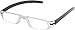 Fisherman Eyewear Slim Vision Rimless Reading Glasses, Shiny Black (+3.00) (08638FE)