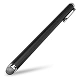 BoxWave EverTouch Capacitive iPad Stylus XL - Extra-Length Touchscreen Stylus with Ultra Durable FiberMesh Woven Fabric Tip for Ultra Responsive, Smoother Glide, and Increased Accuracy (Jet Black)