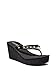 GUESS Factory Women's Sabryna Wedge Flip Flops