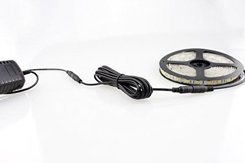 SIM&NAT LED Solderless Extension Power Cord 20AWG 10 Feet Male to Female 5.5mm x 2.1mm DC Extension Power Cable for 5050/3528 LED Strip String Light, CCTV - Thumbnail 2