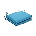 Pillow Perfect Monti Chino Solid Indoor/Outdoor Patio Seat Cushions Plush Fiber Fill, Weather and Fade Resistant, Square Corner - 16