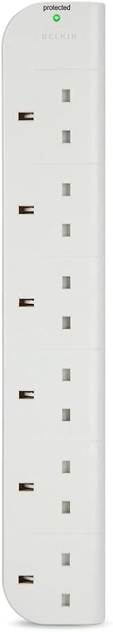 Belkin E-Series 6 Plug Surge Protected Power Strip 3m White view 4