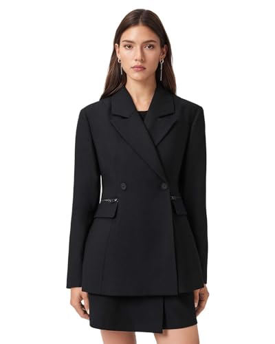 AllSaints Women's Mimmie Blazer Black Size UK 16/US 12