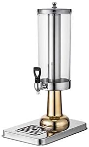 JRPN Cold Drink Dispenser Juice Drink Dispenser Cooler Machine Commercial Beverage Dispenser 3L/6L Juice Container Hotel Buffet High Capacity/Golden / 3L