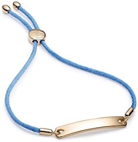 Sasha Liv Yellow Gold Plated Calypso Classic Bar Blue Friendship Bracelet