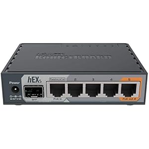 MikroTik hEX S Gigabit Ethernet Router with SFP Port (RB760iGS)