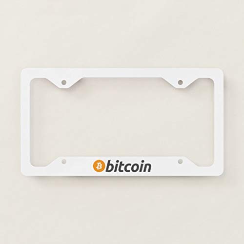 Yohoba Original Bitcoin Logo Symbol Metal License Plate Frame