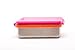 Kid Basix Safe Snacker Stainless Steel Lunchbox Container with Attached Lid, Fuchsia, Large