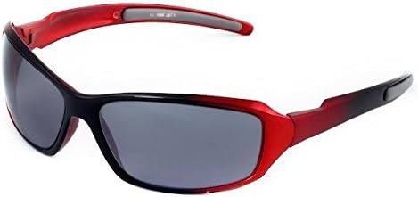 Sos Wraps / Blaze Sunglasses, Frame - Metallic Red/black / Lens - Pc