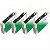 4 Packs Compatible Ink Cartridges for Epson T1261 Black Workforce 520 630 633 635