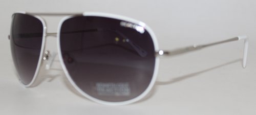Kenneth Cole Reaction Metal Aviator Sunglass Smoke Gradient Lenses KC1177 24B