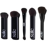 Saie The Ultimate Brush Collection - Base, Big, Double, Fluffy &amp; Powder Blush - High-Performance, Cruelty-Free Makeup Brushes for Seamless Application