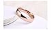 King Will Glory 2mm 4mm 6mm Rose Gold Tungsten Ring Wedding Band High Polished for Men Women