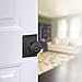 Schlage F10 GEO 622 ADD Georgian Door Knob with Addison Trim, Hall & Closet Passage Lock, Matte Black