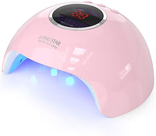 UV LED Nail Lamp, LANGSTAR 24W Nail Dryer with 12 LEDs and 3 Timer Setting for Gel Polish and Nail Art