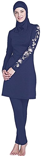 YEESAM Muslim Costume Swimwear Islamic Hijab Modest Swimsuit for Women (Asia S ~~ Ref. US Size 2-4, 