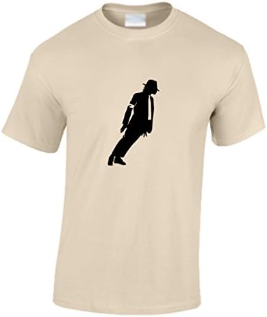 Mens Micheal Jackson Dance Tshirt-Gents Micheal Jackson Music T-shirt-SAND-Large