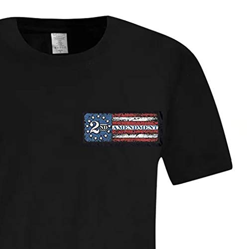 Respctful ♫♫Men Tops Fashion American Flag Printed T-Shirts - Casual Sport Fitness Short Sleeve Tops for July 4 Black