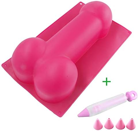 Himi Funny Cake Mold 3D Large Silicone Pan - Personality Cake Mold - Cock Mold Chocolate Soap Fondant Baking Mold Tray