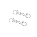 2 Sets Sterling Silver Extra Small Lobster Clasp Extender Connector 19.5mm (0.75