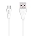 Skiva USBLink Premium (3.2 feet / 1 meter) Micro USB Flat Cable High Speed USB 2.0 A Male to Micro B Sync and Charge Cable for Android, Samsung, HTC, Motorola, Nokia, LG, Sony & More[Model No.: CB109]