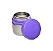 LunchBots Rounds 8oz Stainless Steel Leak-Proof Snack Container for Kids and Adults - Food Jar for Yogurt - Fruits - and Finger Foods - Eco-Friendly - Dishwasher Safe - 8oz - Purple