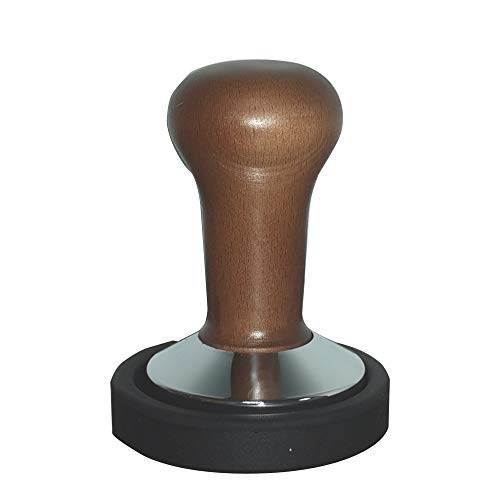 Joy-Now Espresso Zubehör 51mm Tamper Set - Vintage Holz Kaffee Tamper mit Silikonmatte Ständer - Barista Tamper Tool
