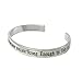 YOYONY Sterling Silver You were Given This Life You are Strong Enough to Live Inspirational Bracelets