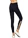 SweatyRocks Leggings Cutout Yoga Pants Run Jogger Active Tights, Black, One Size