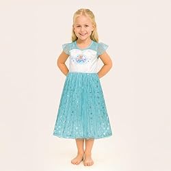 Disney Girls' Frozen Fantasy Gown Nightgown, ELSA