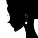 Jewelry 18k White Gold Plated Spark Sharp Cubic Zirconia Hook Earrings Crystal Earrings for Women Casual Earrings for Teen Girls Silver Hoop Earrings Nickel Free Fashion Jewelry Earrings ML014